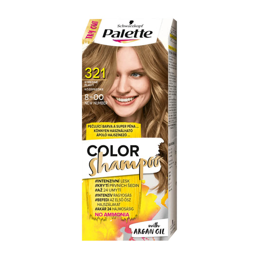 Schwarzkopf Palette Color Shampoo 8-00 Medium Blonde care color