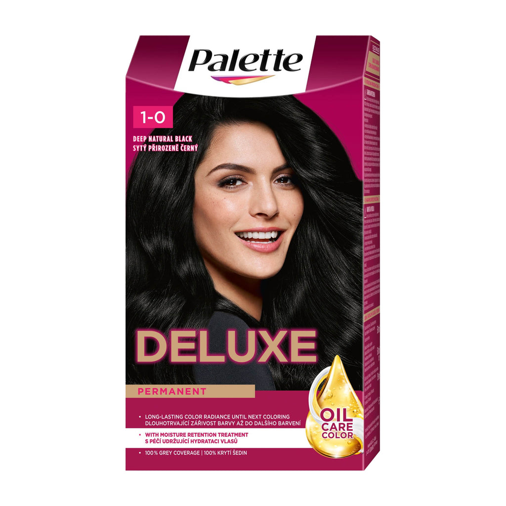Schwarzkopf Palette Deluxe 1-0 Deep Natural Black permanent hair color