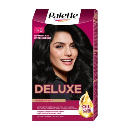 Schwarzkopf Palette Deluxe 1-0 Tiefes Natur-Schwarz Haarfarbe