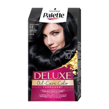 Schwarzkopf Palette Deluxe 1-1 Blauschwarz Haarfarbe