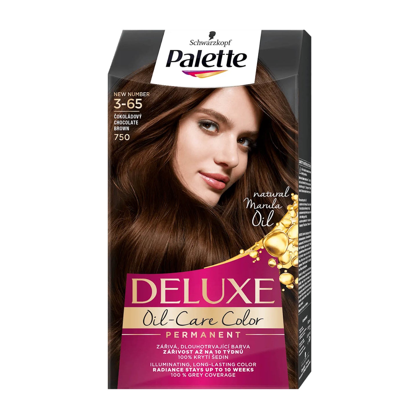 Schwarzkopf Palette Deluxe 3-65 Chocolate Brown permanent hair color