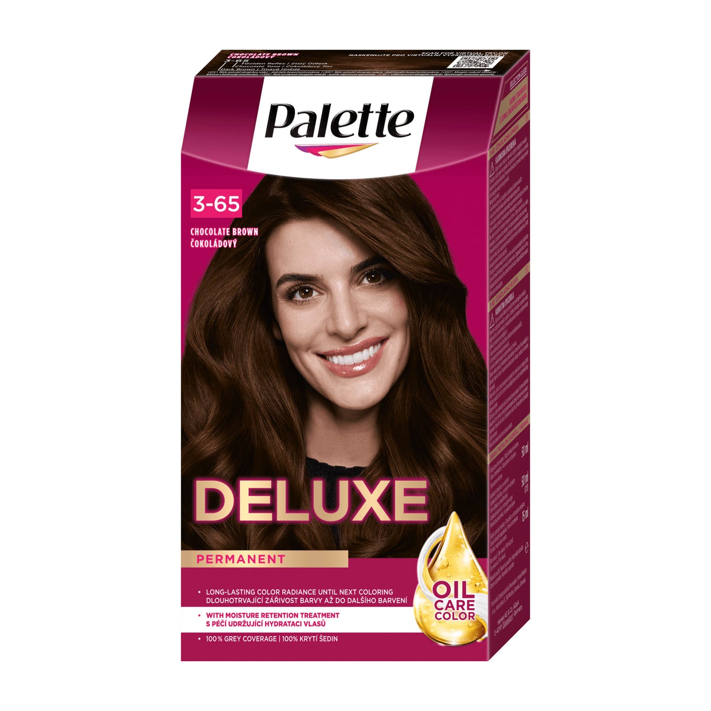 Schwarzkopf Palette Deluxe 3-65 Schokobraun Haarfarbe