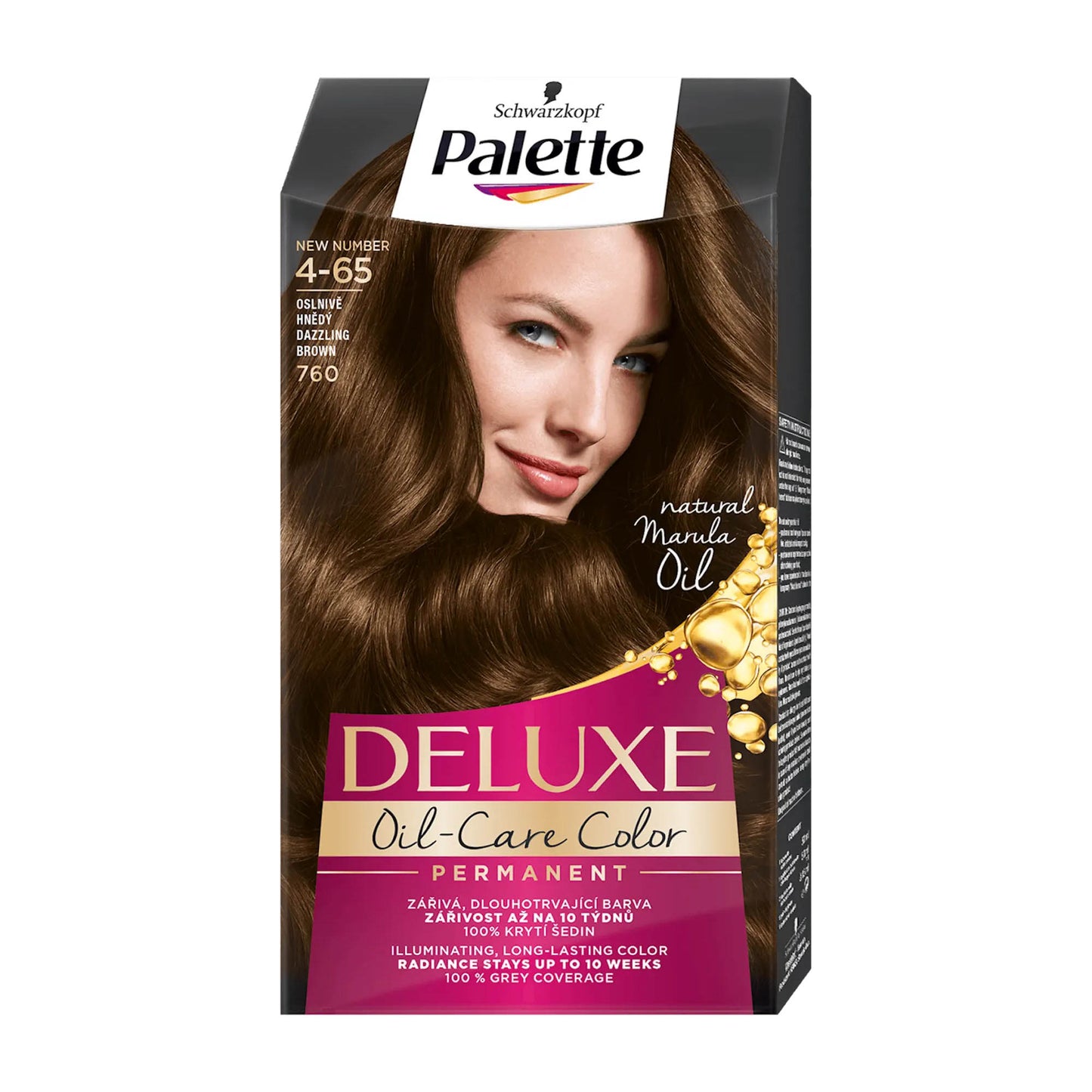 Schwarzkopf Palette Deluxe 4-65 Dazzling Brown permanent hair color