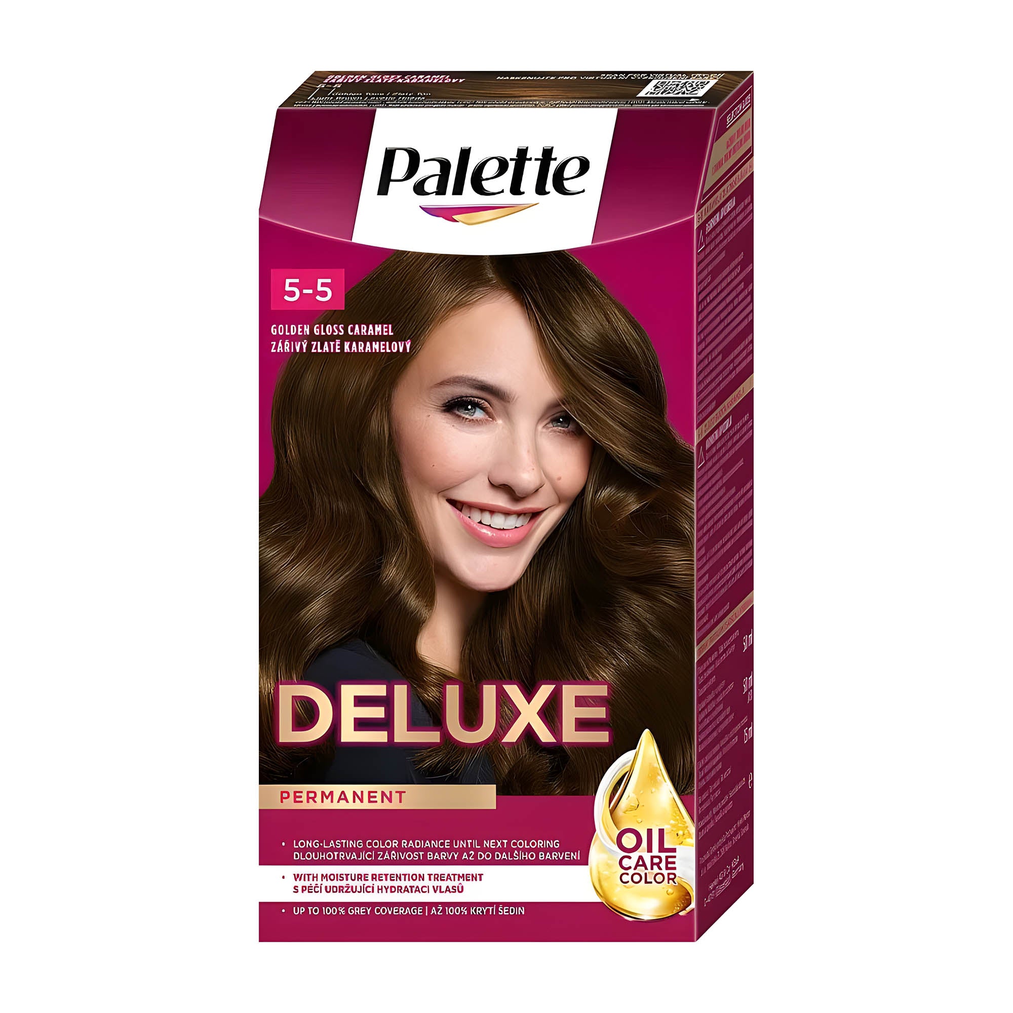 Schwarzkopf Palette Deluxe 5-5 Golden Gloss Caramel permanent hair color