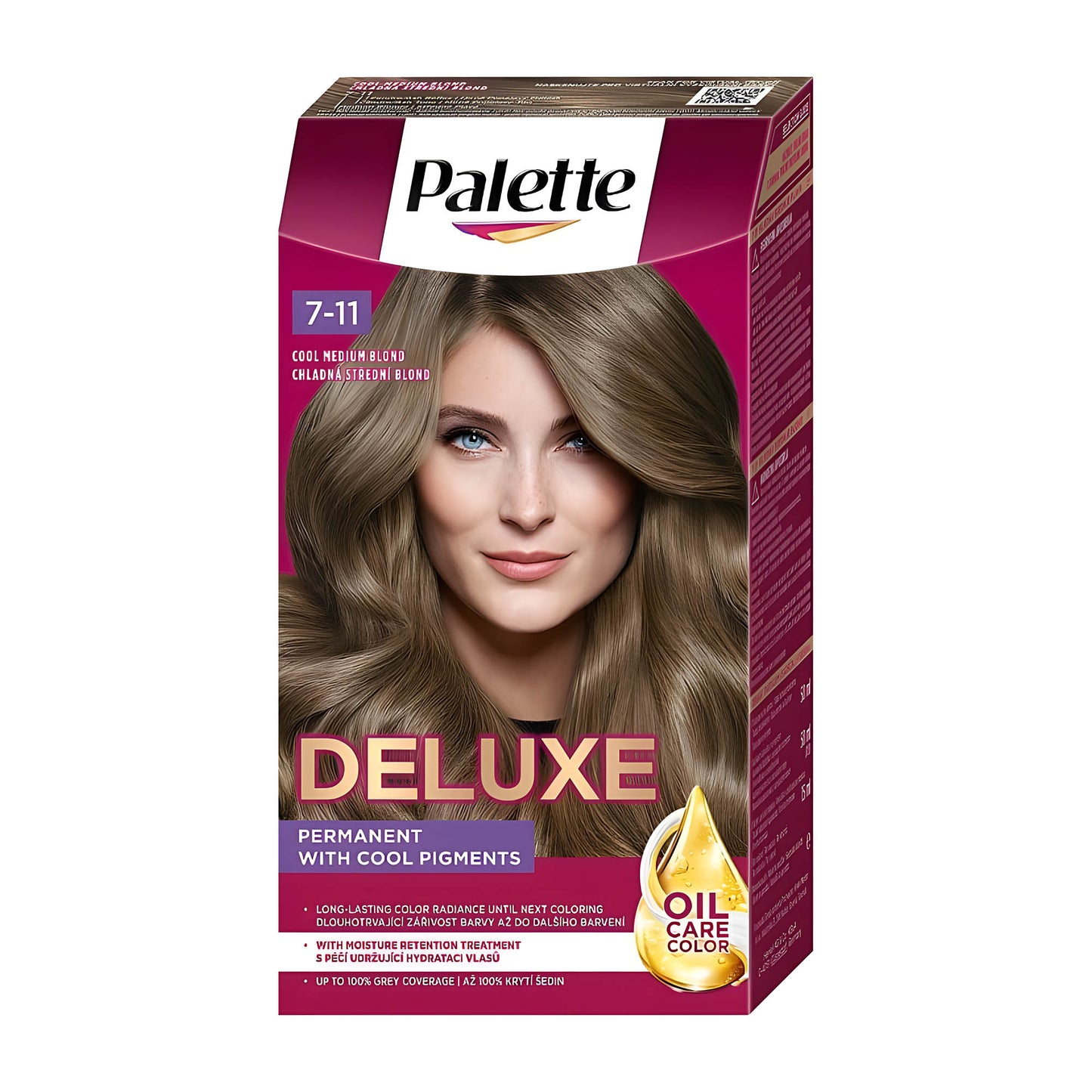 Schwarzkopf Palette Deluxe 7-11 Cool Medium Blonde permanent hair color