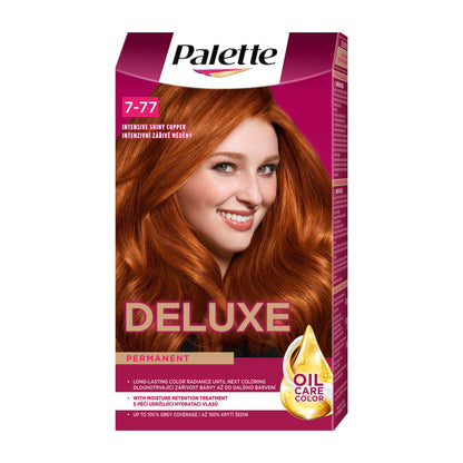 Schwarzkopf Palette Deluxe 7-77 Intensive Shiny Copper permanent hair color