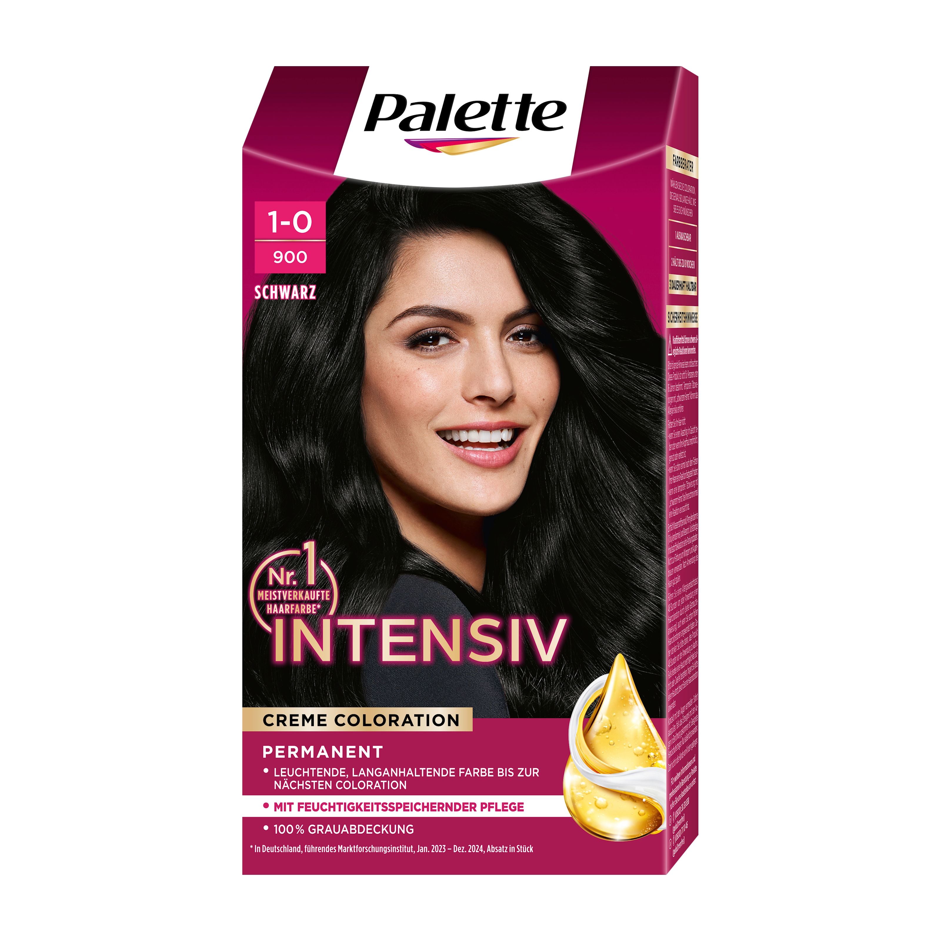 Palette INTENSIV Hair Color 1-0 Black