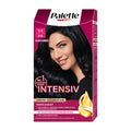 Palette Intensiv 1-1 Blue Black hair color box with a woman's face on a white background