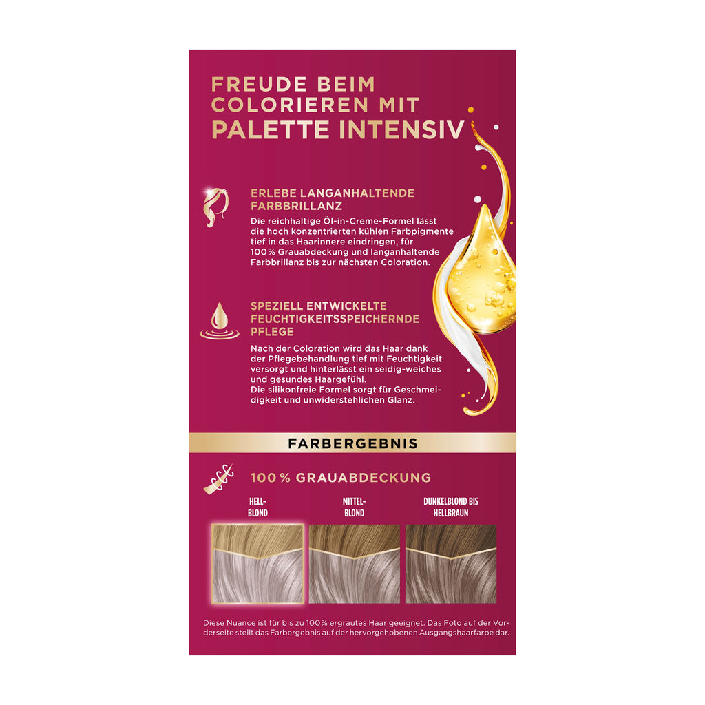 Palette INTENSIV Hair Color 10-91 Powdery Silver Blonde