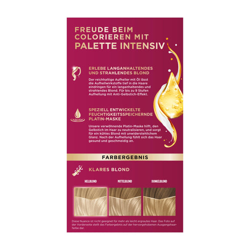 Palette INTENSIV Lightener L9-0 Platinum Blonde