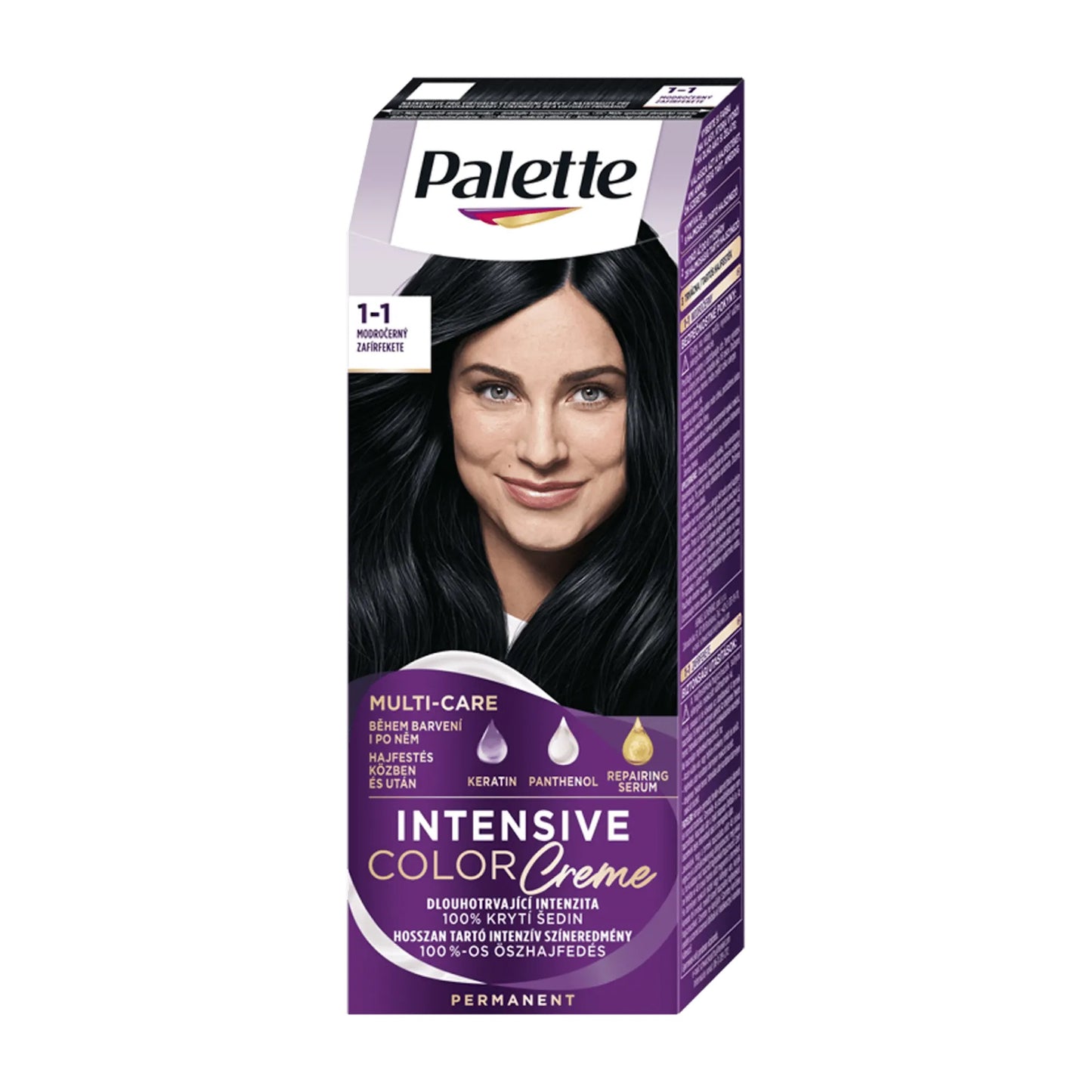 Schwarzkopf Palette Intensive 1-1 Sapphire Black permanent hair color