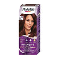 A box of Palette Intensive Color Creme 4-88 Intensive Dark Red permanent hair dye featuring a woman with dark red hair on the packaging.