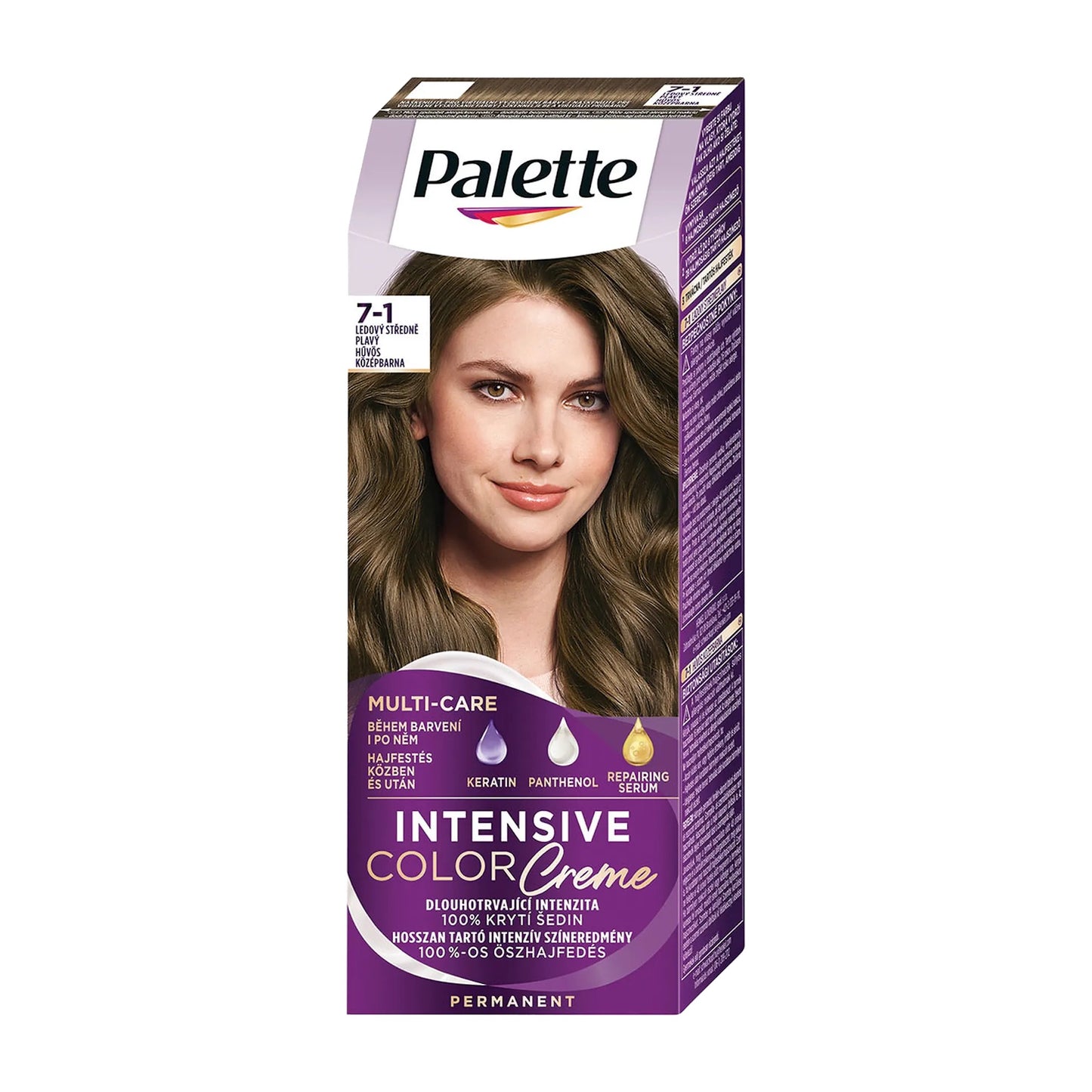 Schwarzkopf Palette Intensive 7-1 Cool Medium Blonde permanent hair color