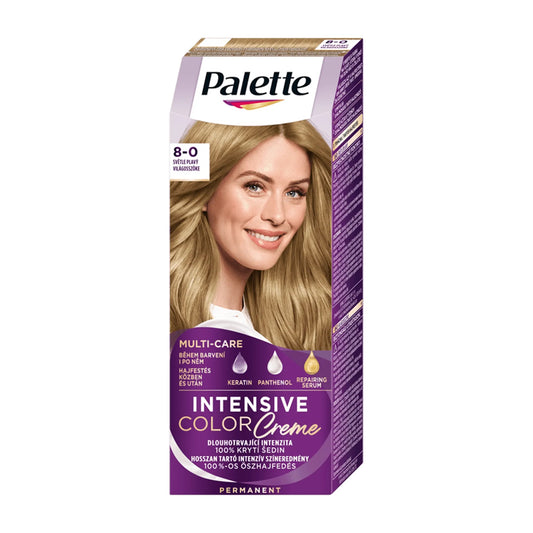 Schwarzkopf Palette Intensive 8-0 Light Blonde permanent hair color