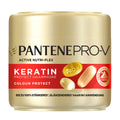Pantene Pro-V Keratin Protect hair mask jar on a white background