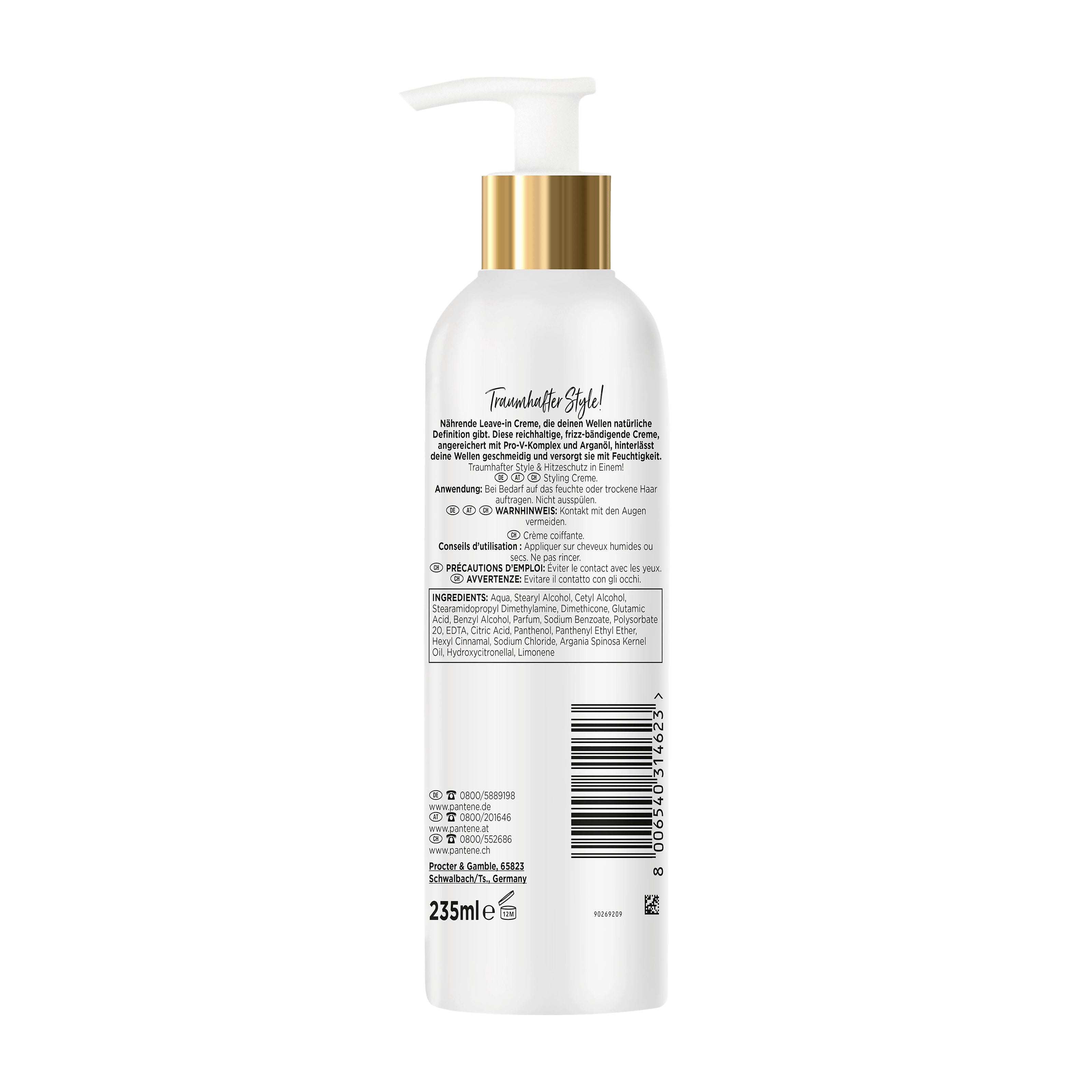 Pantene Crème coiffante Natural Waves, 235 ml