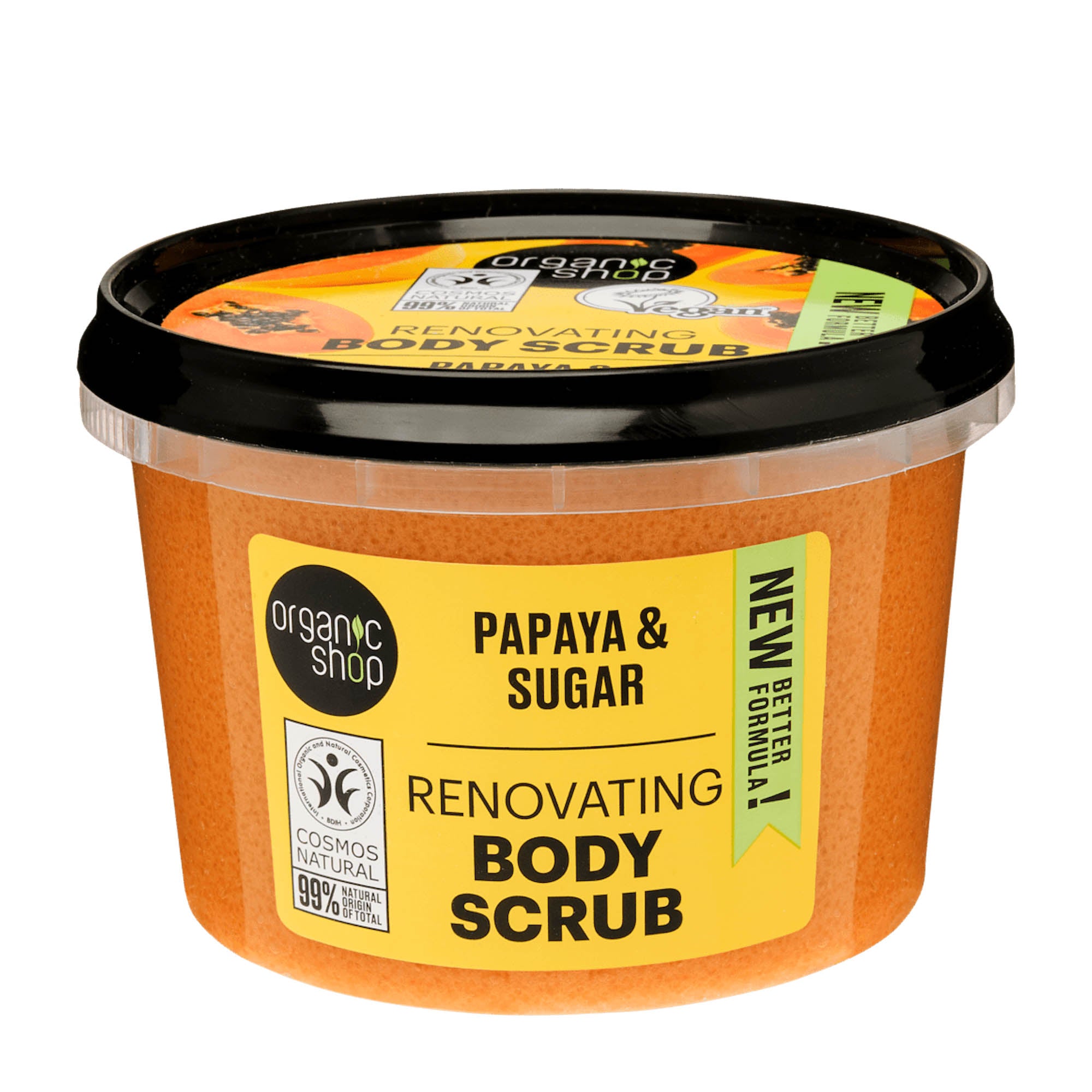 Organic Shop Papaya & Sugar gommage corporel rénovateur, 250 ml