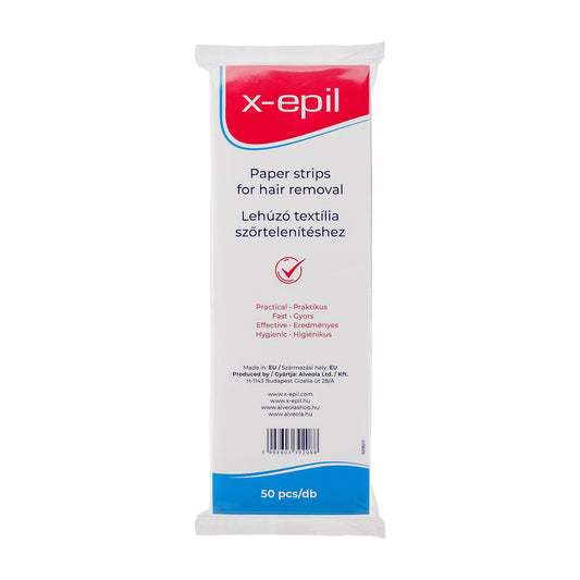 X-Epil Paper Strips for hair removal, 50 Count