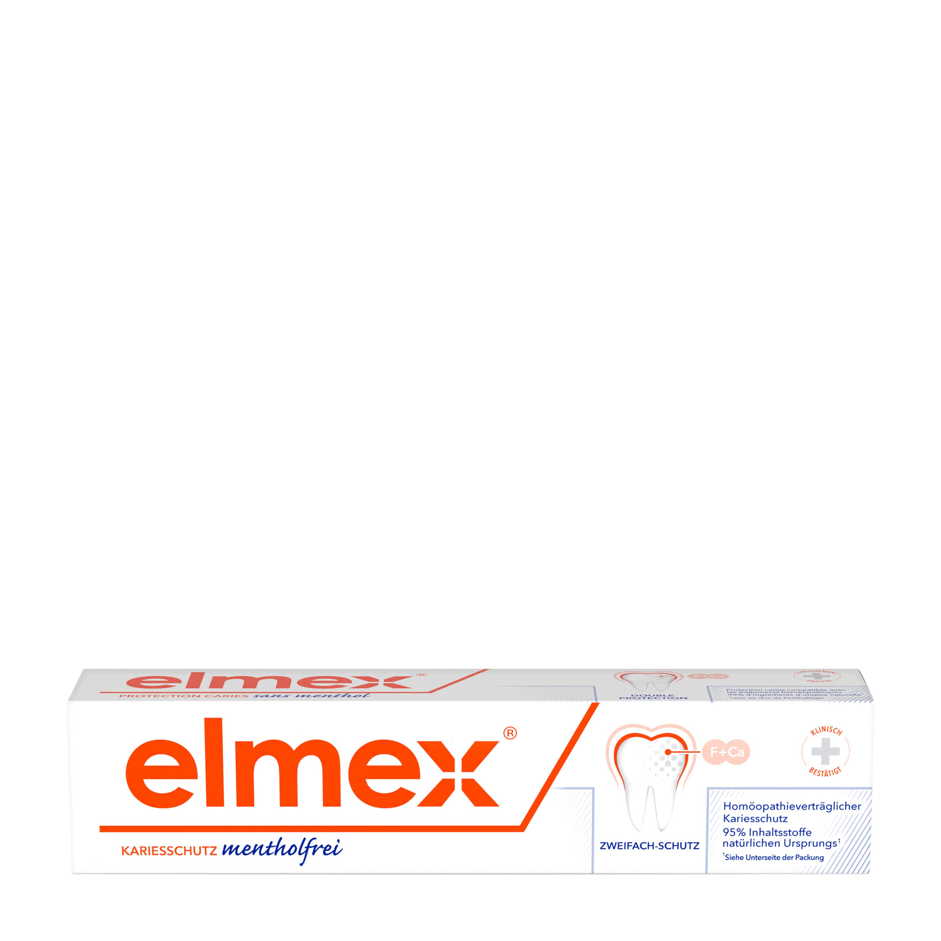 elmex Zahnpasta Kariesschutz Mentholfreie, 75 ml