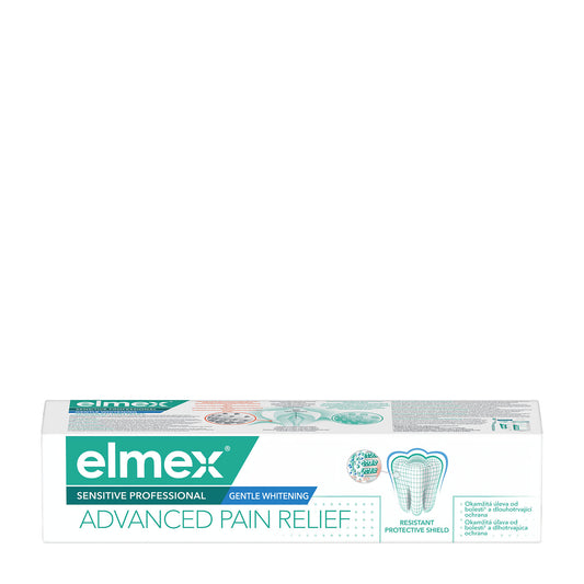 elmex Sensitive Professional advanced pain relief gentle whitening toothpaste, 75 mL