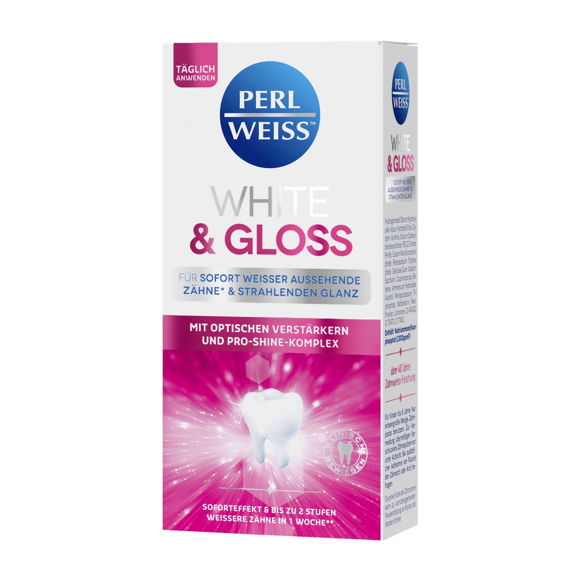 Perlweiss White & Gloss Dentifrice, 50 ml