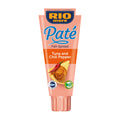 Rio Mare Pate fish spread tube with chili pepper flavor on a white background