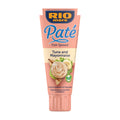Tube of Rio Mare Pate Tuna and Mayonnaise fish spread on a white background