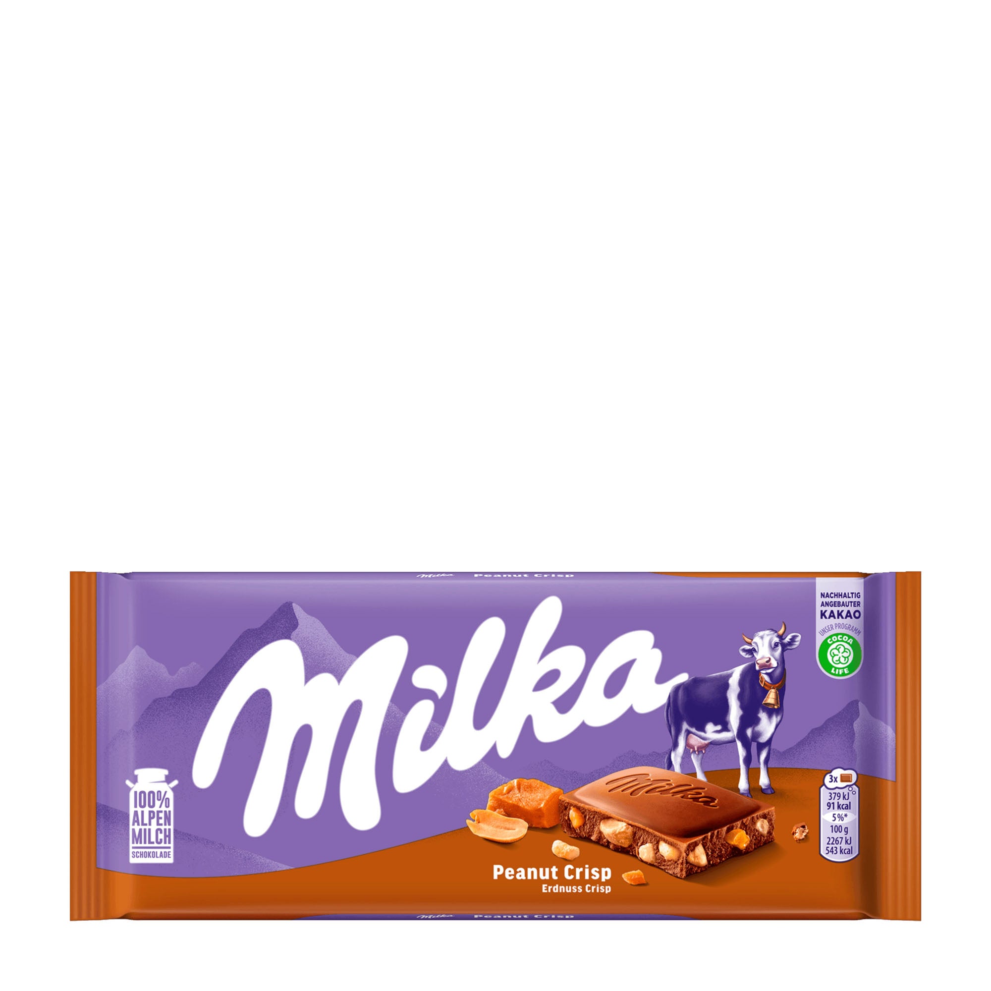 Milka Erdnuss Crisp, 90 g