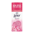 Lenor Peony laundry perfume pearls packaging with pink and white design on a white background