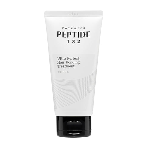 Tube of COSRX Peptide 132 Ultra Perfect Hair Bonding Treatment on a white background