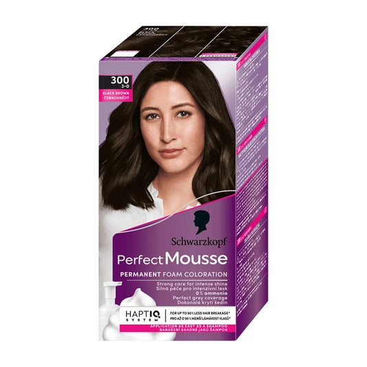 Schwarzkopf Perfect Mousse 3-0 Black Brown permanent hair color