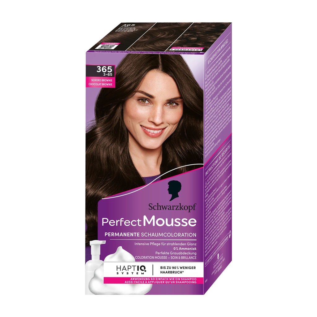 Schwarzkopf Perfect Mousse 3-65 Chocolate Brownie permanent hair color