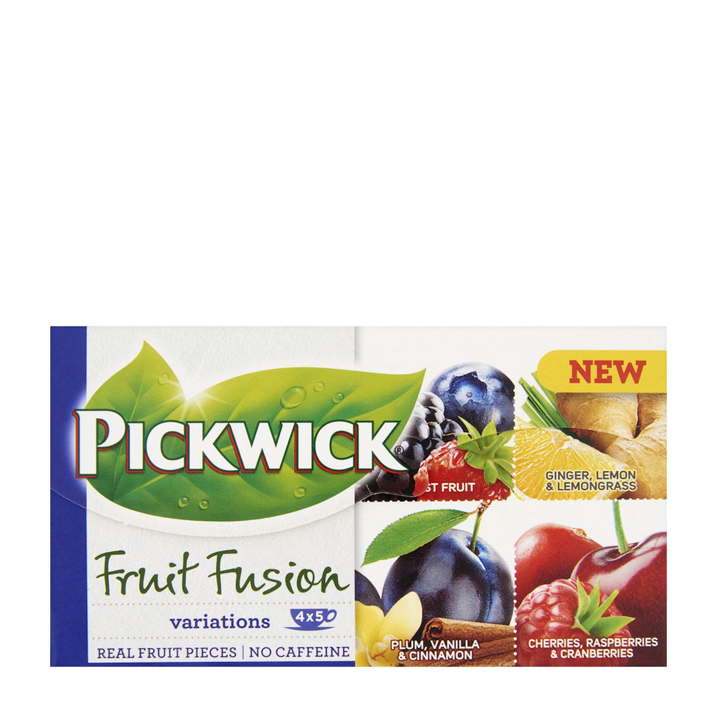 Pickwick Fruit Fusion Variationen Blauer Früchte- und Kräutertee, 20 Stück