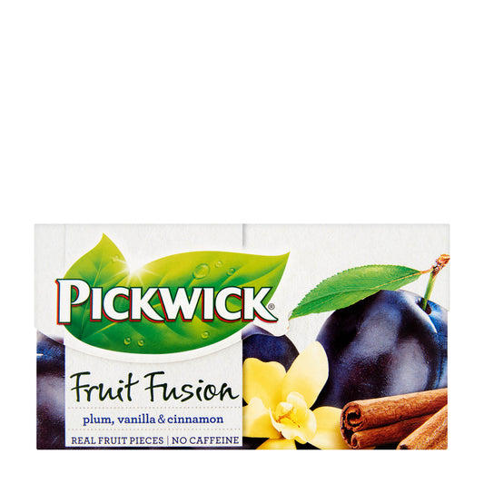 Pickwick Fruit Fusion Früchtetee Pflaume, Vanille und Zimt, 20 Stück