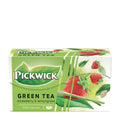 Box of Pickwick Strawberry & Lemongrass green tea on a white background