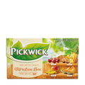 Packaging of Pickwick tea with fruit variation box on a white background