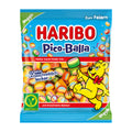 Haribo Pico-Balla candy package with cartoon bear and colorful candies on a white background