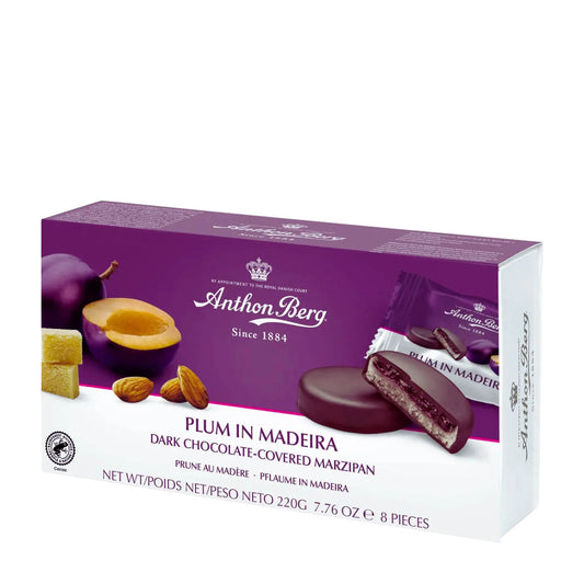 Anthon Berg Plum in Madeira Marzipan, 220 g