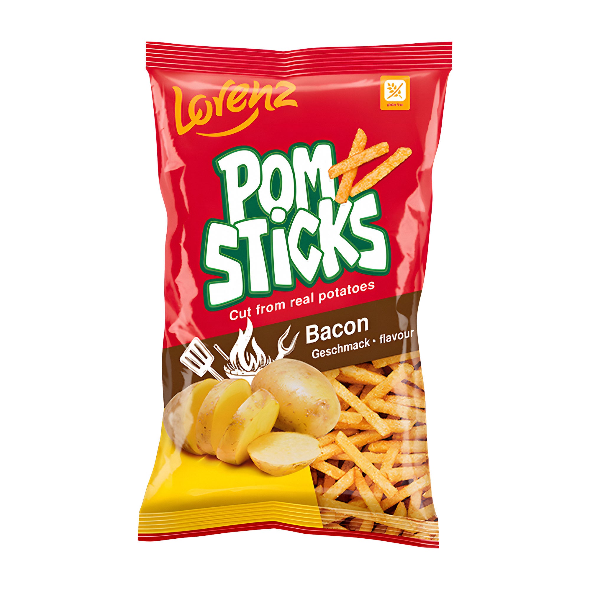 Pomsticks Potato Sticks Bacon, 85 g