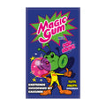Packaging of Magic Gum Pop Rocks Tutti Frutti bubble gum, featuring a cartoon green alien character blowing a pink bubble, with the text 'Tutti Frutti' on the packaging.