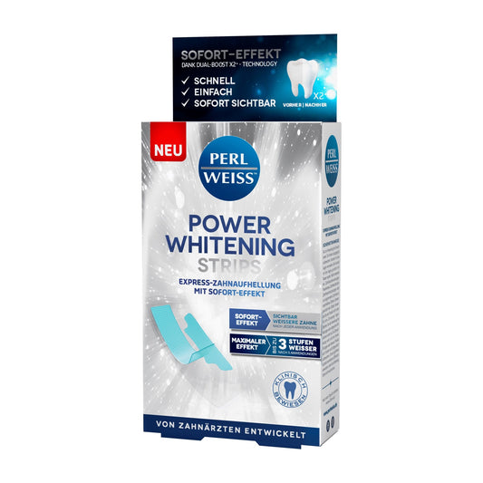 Perlweiss Power Whitening Strips, 10 Stück