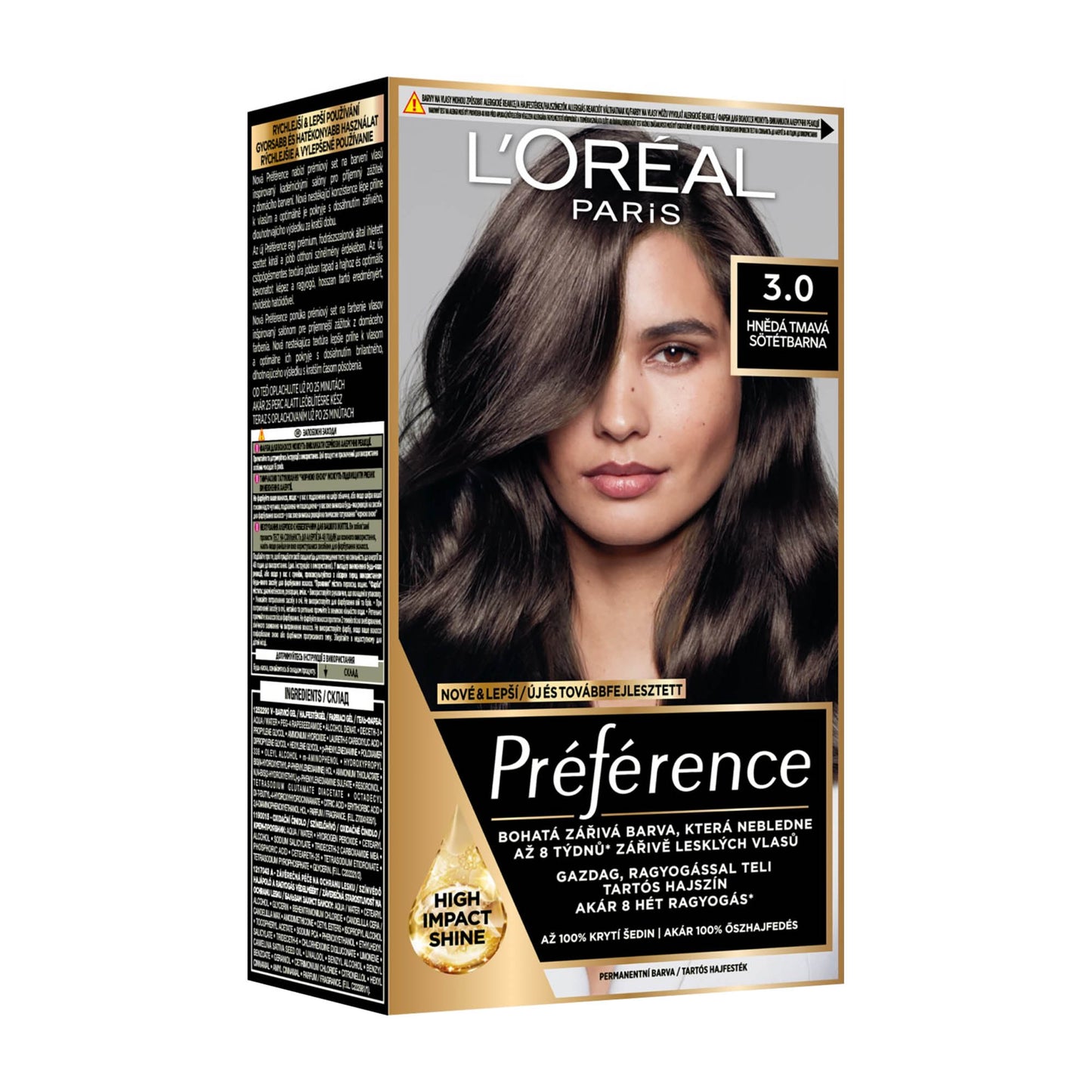 Loreal Paris Preference 3.0 Dark Brown permanent hair color