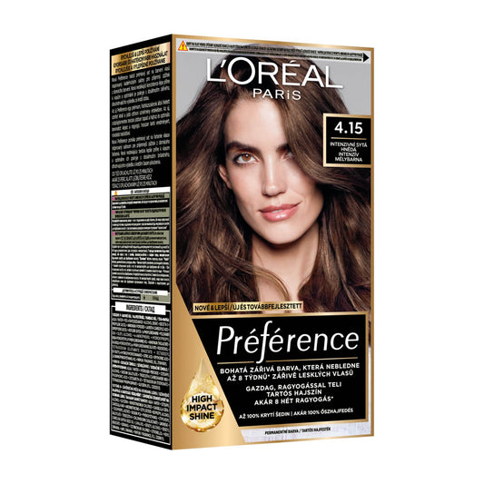 Loreal Paris Preference 4.15 Intense Deep Brown permanent hair color