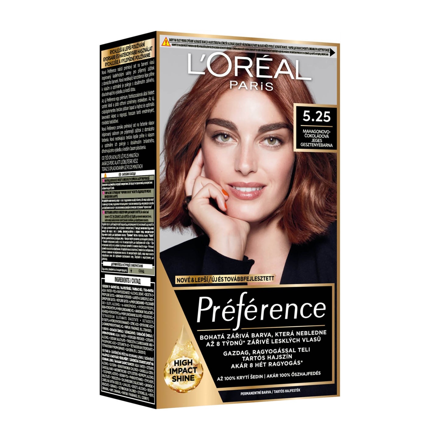 Loreal Paris Preference 5.25 Frosted Chestnut permanent hair color