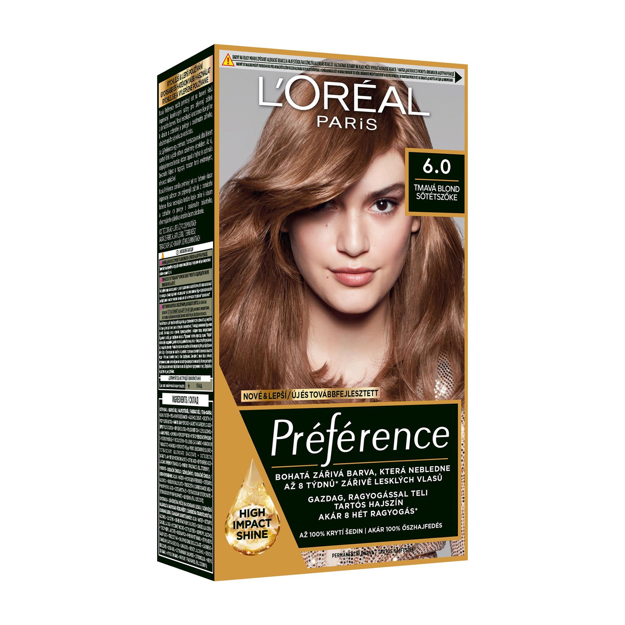Loreal Paris Preference 6.0 Dark Blonde permanent hair color