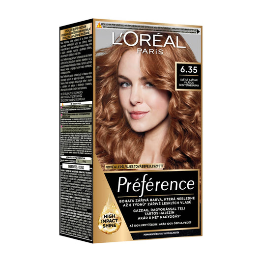 Loreal Paris Preference 6.35 Helles Kastanienbraun Haarfarbe