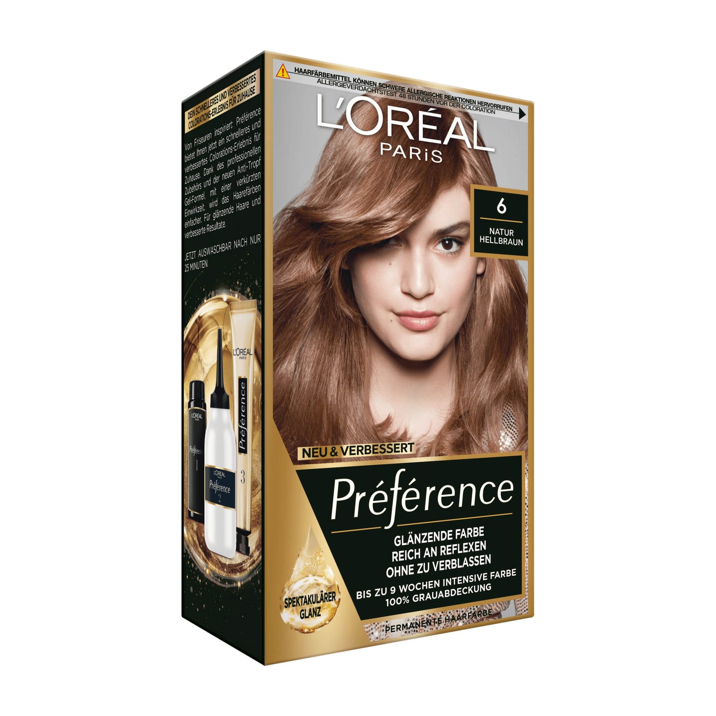 Loreal Paris Preference 6 Natural Light Brown permanent hair color