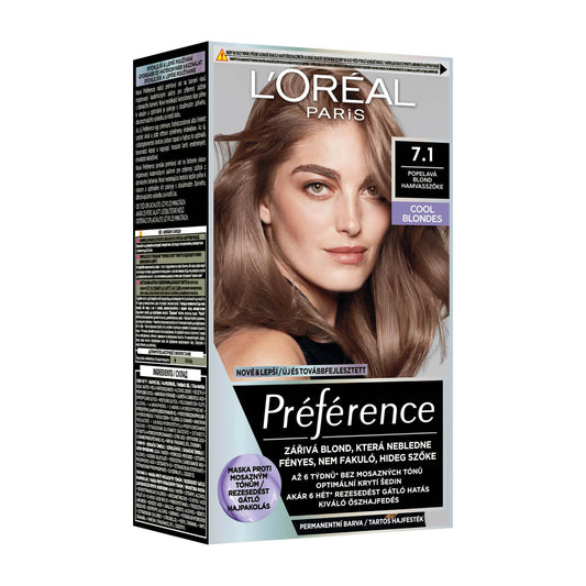 Loreal Paris Preference 7.1 Aschblond Haarfarbe