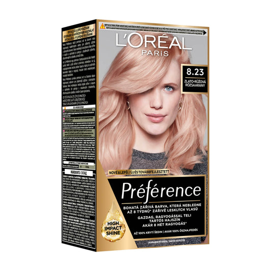 Loreal Paris Preference 8.23 Roségold Haarfarbe