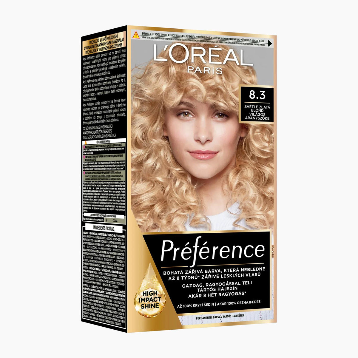 L'ORÉAL PARiS PRÉFÉRENCE 8.3 Light Golden Blonde